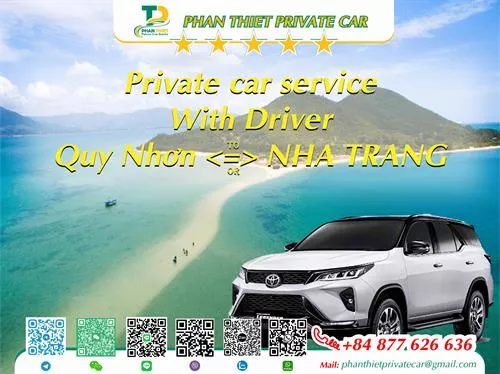 Private Car From Quy Nhon <=> Nha Trang (private car with driver)